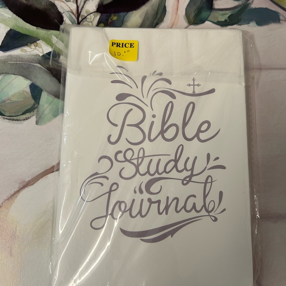 Bible Study Journal with Purple Text